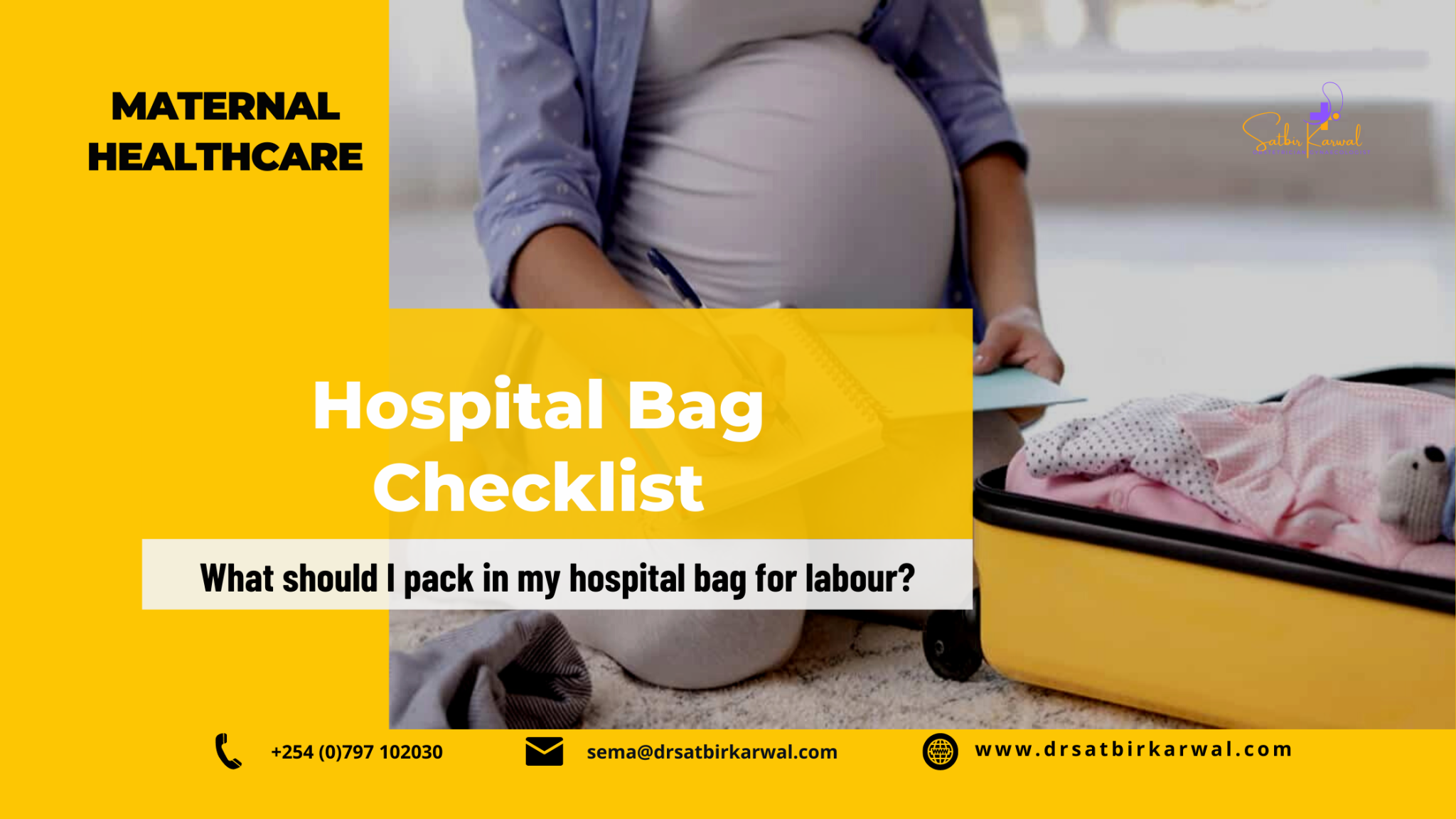 Hospital Bag Checklist Dr Satbir Karwal