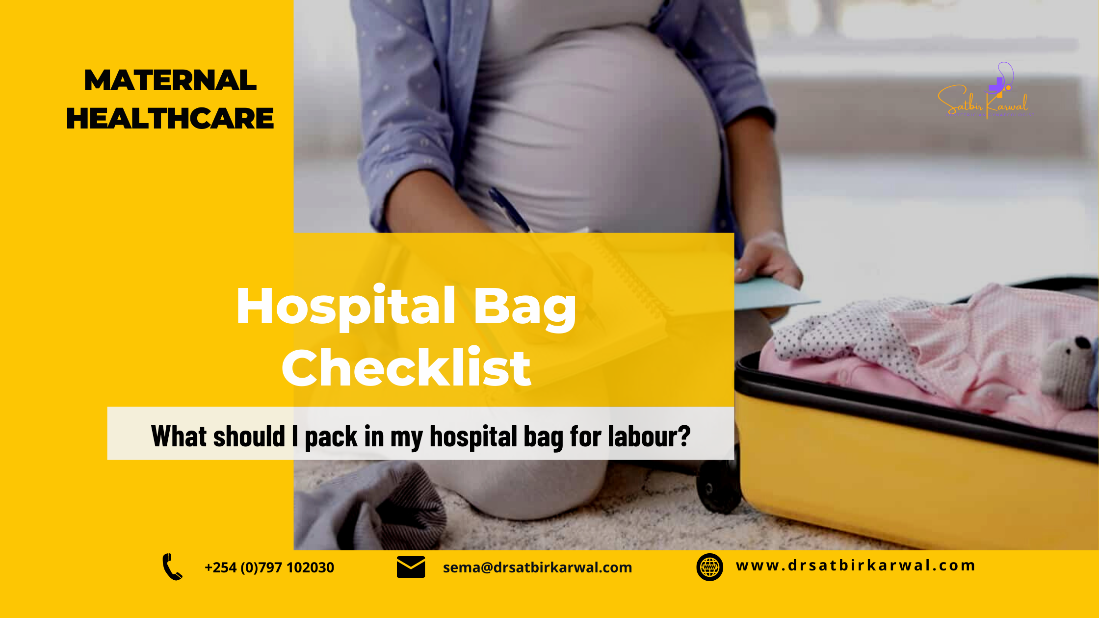 Hospital Bag Checklist  adora birth  wellness