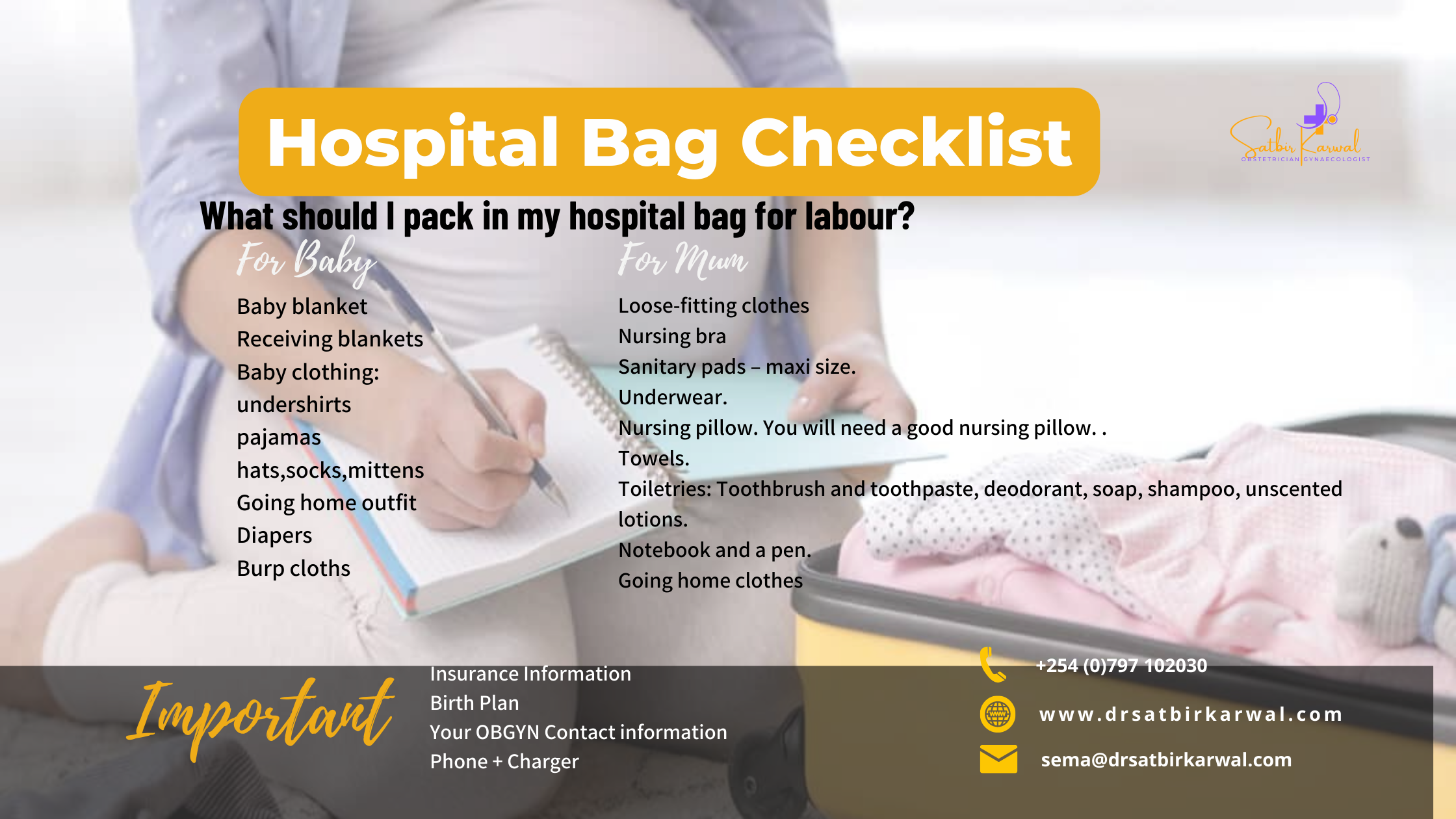 Hospital Bag Checklist What to Pack in Your Hospital Bag