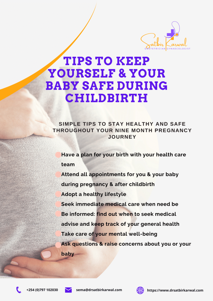 safety tips during childbirth